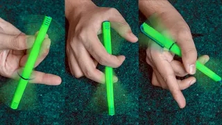 3 EASY VISUAL Pen Spinning Tricks - TUTORIAL!!!