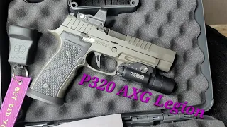 P320 AXG Legion Unboxing & First Rounds