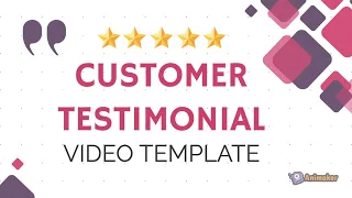 Customer Testimonial Video Template