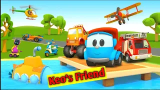 Excavator Driller & Cutter Trucks For Kids | Bypass Road Construction @TinoKidsTv