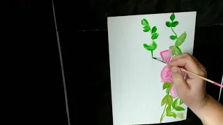 Рисуем Мальвы акварелью  Draw mallow watercolor