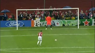 2008 Champions final penalty shootout Manchester united vs Chelsea