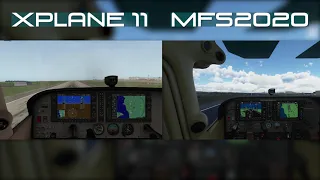 MICROSOFT FLIGHT SIMULATOR 2020 VS X-PLANE 11 SIDE BY SIDE COMPARISON