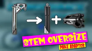 Stem Oversize di Headtube Standar dengan Adaptor di Sepeda BMX