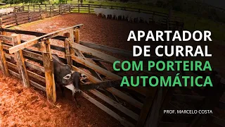 Apartador curral com porteira automatica contrapeso