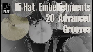 Hi-Hat Embellishments - 20 Advanced Grooves - Free Pdf