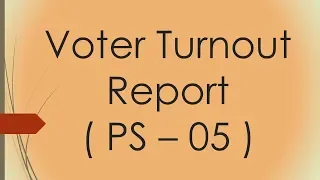 Voter Turnout Report