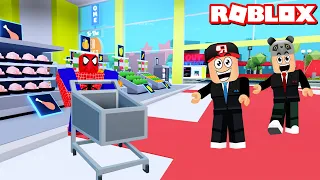 Market Kur ve Müşterilerden Para Kazan!! - Panda ile Roblox My Supermarket