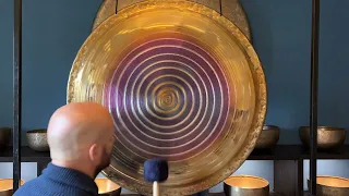 Grotta Sonora Deep Gong 38"/95cm "golden purple spiral" part I