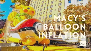 Macy's Parade Balloon Inflation 2021