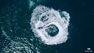 Dji mavic pro - doing donuts in a Seadoo Gtx 230