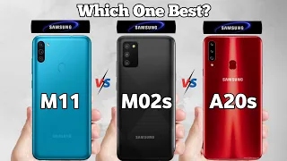 Samsung M02s vs Samsung M11 vs Samsung A20s