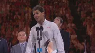 Rafa Nadal's post-final speech - 2014 Australian Open