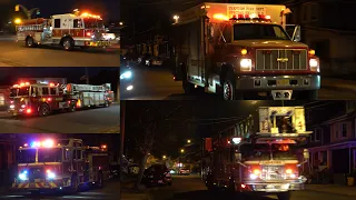 Trenton Fire Department & Trenton EMS  Structure Fire Responses  (Q'S Horns, PA-300)