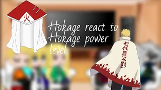 Hokage react to Hokage power level