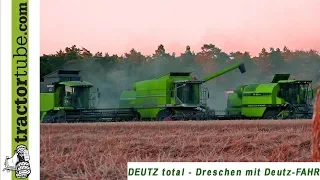 DEUTZ-FAHR - Dreschen, Abfahren und Pressen - Deutz-pur :)