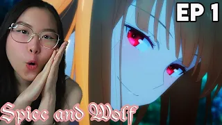 *WISE* Wolf HOLO?!👀 Spice and Wolf: Merchant Meets the Wise Wolf Episode 1 REACTION