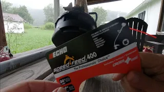 Echo Speed Feed 400 Tap and Go String Trimmer Head Install on Echo GT 225 Weed Eater