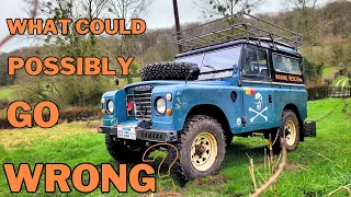 Land Rover Series 3 Adventure | WHAT COULD POSSIBLY GO WRONG?! | Final day of bodging my 4x4!