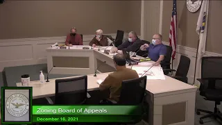 Zoning Board of Appeals - December 16, 2021