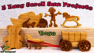 5 easy scroll saw projects.  Scroll saw toys
