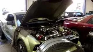 Twin turbo Mustang 679 rwhp at 14psi