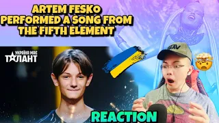 Boy sings the famous song from the Fifth Element – Ukraine's Got Talent 2021 – 🇺🇦 (REACTION)