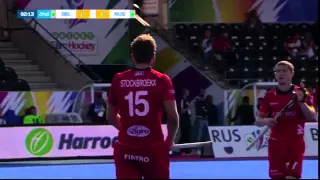 Belgium v Russia Match Highlights - Men's UNIBET EuroHockey Championships 2015