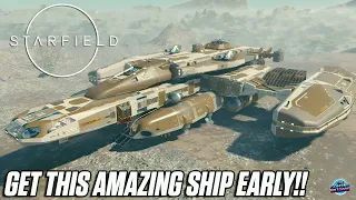 BEST EARLY GAME SHIP IN STARFIELD!  - Get This INSANE Ship For Free!! - Starfield Tips & Tricks!
