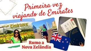 Primeira vez viajando de Emirates Airlines | Rumo a Nova Zelândia 🇳🇿