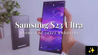 Samsung Galaxy S23 Ultra Lavender aesthetic unboxing | accessories✨/ Unboxing Galaxy buds 2pro