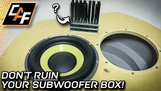 Mounting subwoofers like a pro! Threaded Inserts