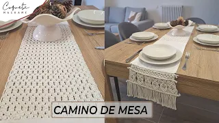 create your macrame table runner step by step