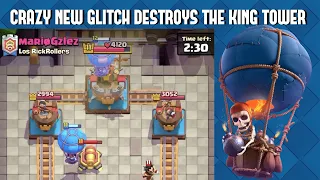 INSANE NEW *GLITCH* DESTROYS THE KING TOWER IN 15 SECONDS! - Clash Royale