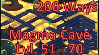 [Puzzle] All Gold Lvl 51 - 70 Walkthrough (Two Hundred Ways Magma Cave)