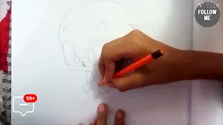 cómo dibujar a sonic