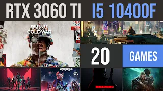 i5 10400f | RTX 3060 Ti test in 20 games 1440p