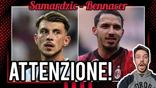 ‼️CLAMOROSA INDISCREZIONE SAMARDZIC ⚠️OSSERVATORI PER BENNACER💰50 MILIONI❌️INFORTUNATO - Milan Hello