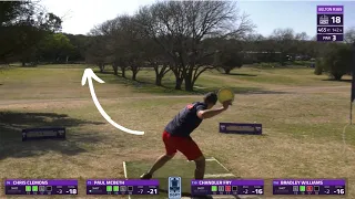 Paul Mcbeth PARKS a 465' FOREHAND BOMB | Open at Belton 2022