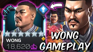 6 Star Wong Gameplay - THE GOD KING OF POWER GAIN - Marvel Contest of Champions