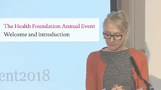 Welcome to the Health Foundation's annual event