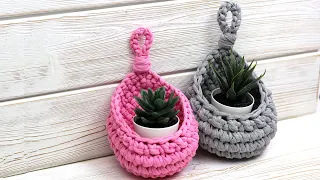 How to Crochet a Hanging Basket