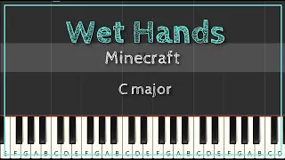 Wet Hands | Minecraft | Easy Piano C Major
