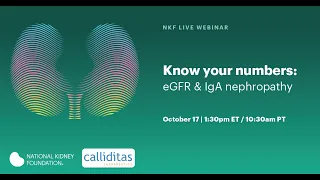 Know your numbers: eGFR & IgA nephropathy