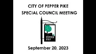 Special Council Work Session September 20, 2023