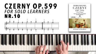 Czerny op.599 nr.10 Piano Tutorial | Practical Method for Beginners