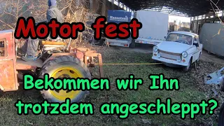 Scheunenfund Trabant 601 , Motor fest, wird er trotzdem anspringen?