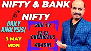 🔴NIFTY 3 MAY MONDAY|BANKNIFTY PREDICTION AND ANALYSIS|BEST STOCKS FOR INTRADAY TRADING