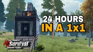 Living in a one by one for 24 hours - Standard mode (EP212) Last Island of Survival