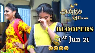 Anbe Vaa Serial | Bloopers | 1st June 2021 | Behind The Scenes